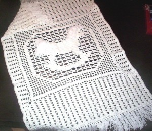 Rocking horse baby blanket Rocking horse baby blanket