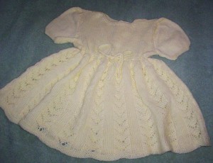 209 Soft yellow dress for baby girl