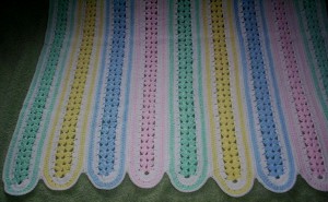 305 Handmade Rainbow Colours Baby Blanket