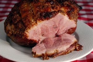 sugar glazed ham