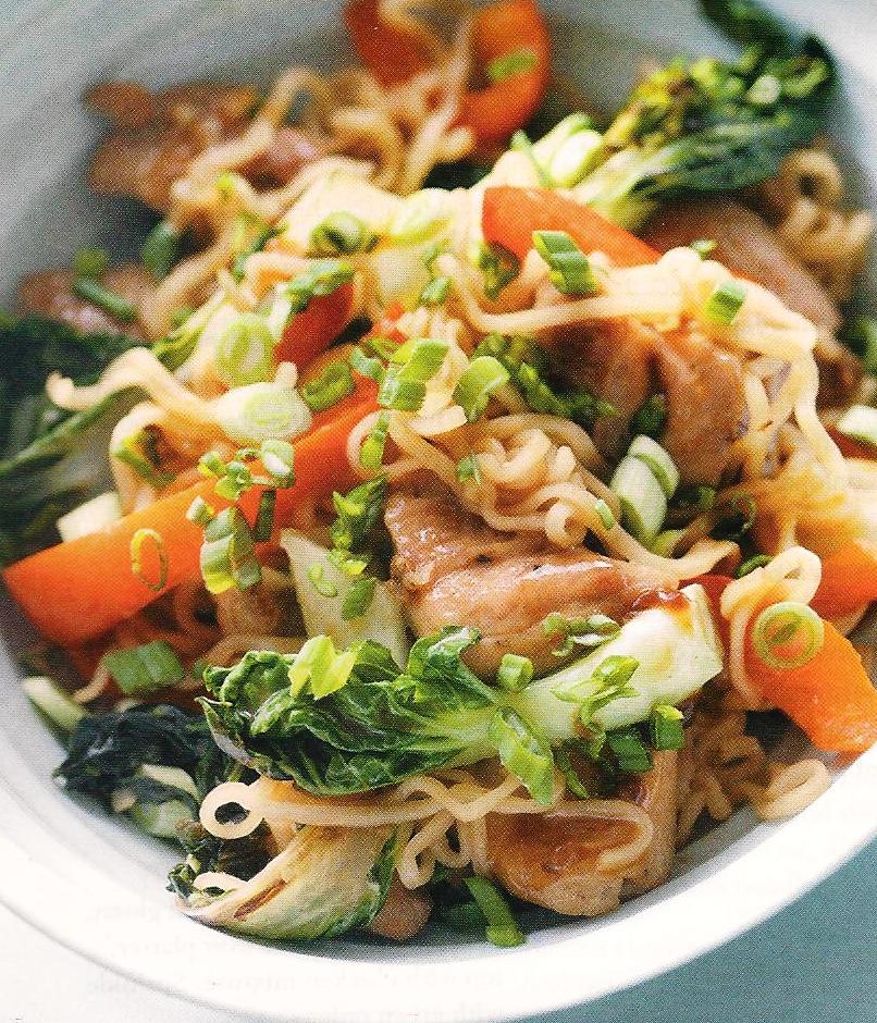 chicken noodle stir fry 001
