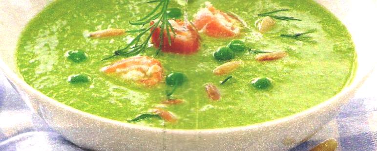 Dilled Sweet Pea Soup